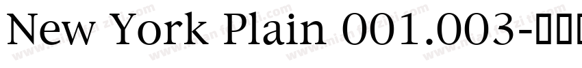 New York Plain 001.003字体转换